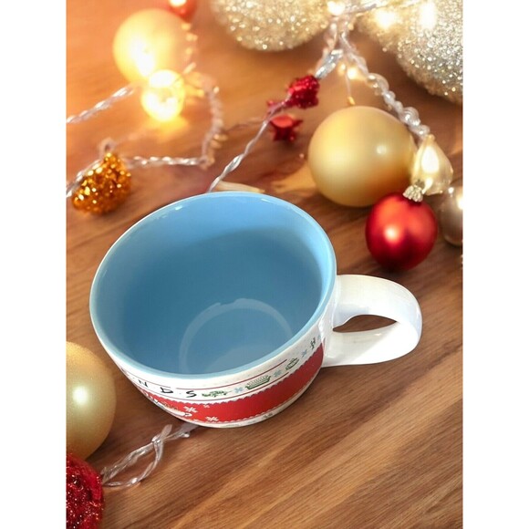 FRIENDS TV Series Central Perk Large 24oz Christmas Coffee Cup Holiday Soup Mug - Picture 6 of 7